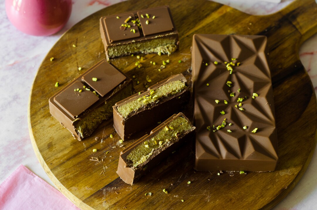 Dubai Chocolade: het recept om de beroemde chocolade- en pistachereep thuis te maken