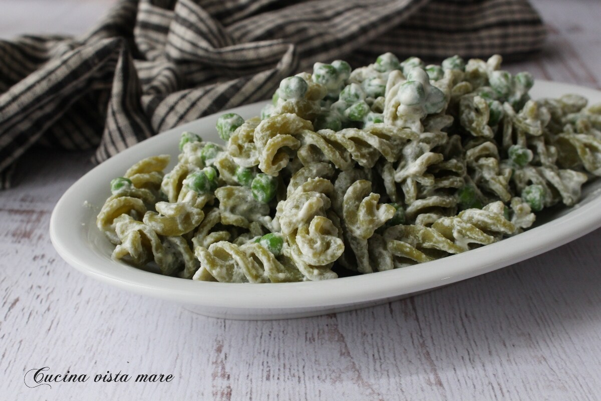 Erwtenpasta met ricotta