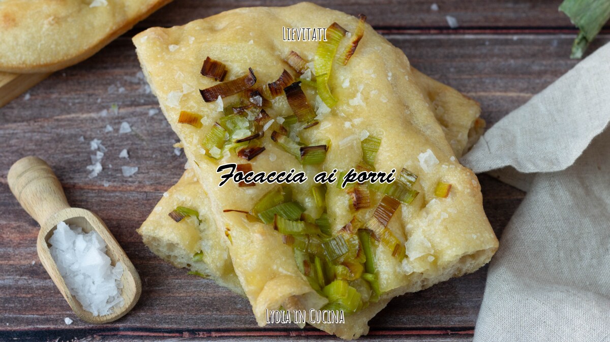 Focaccia met prei