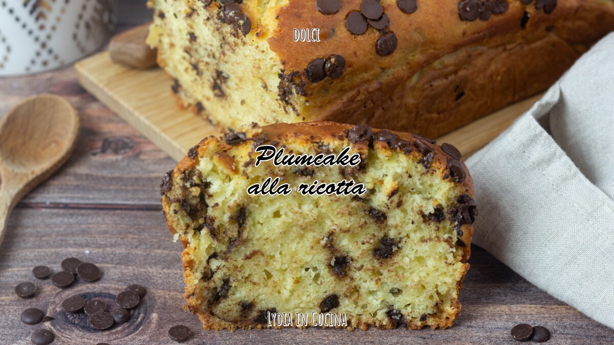 Ricotta-plumcake met chocoladedruppels