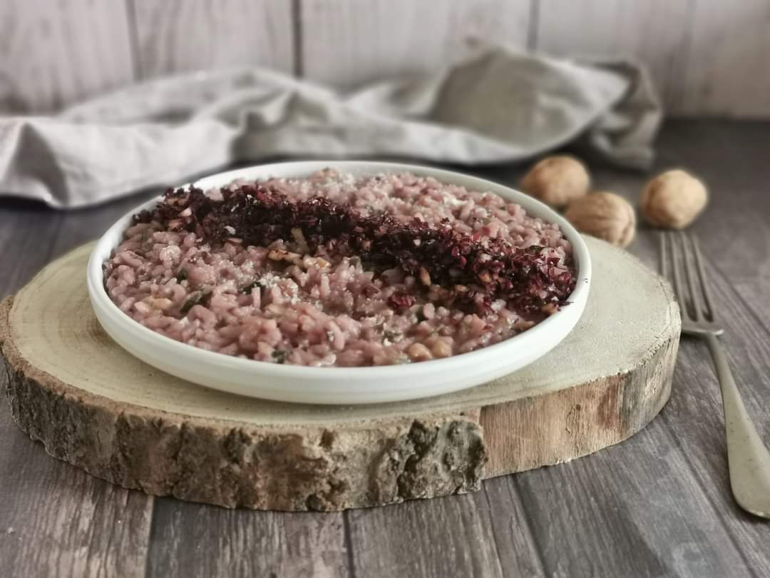 RISOTTO MET RADICCHIO TALEGGIO EN NOTEN
