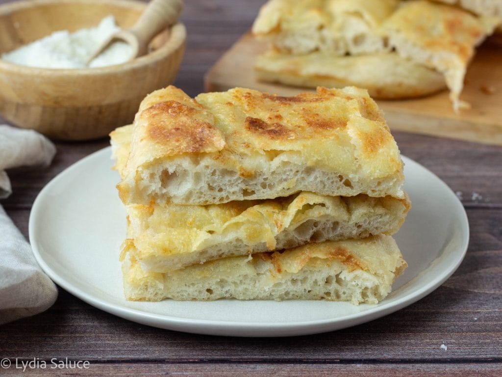Focaccia met pecorino