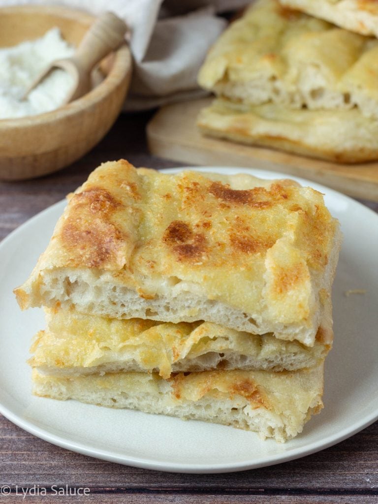 Focaccia met pecorino