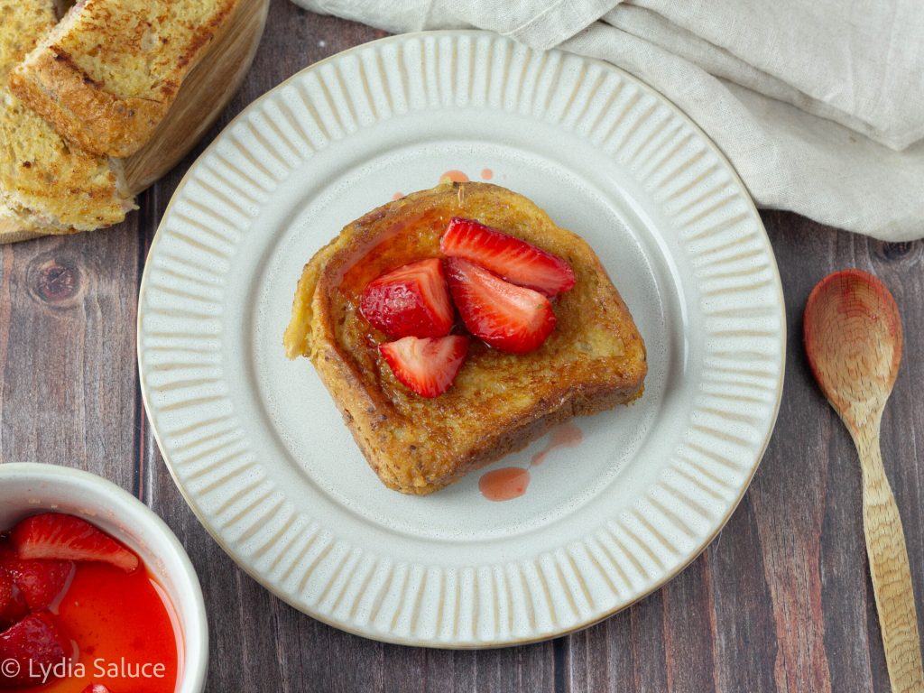 French Toast met aardbeien