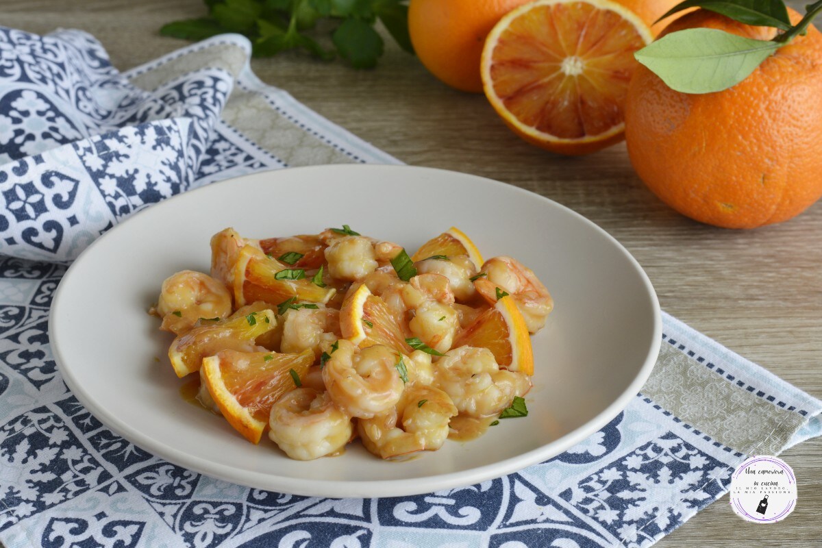 Gamba’s met sinaasappel