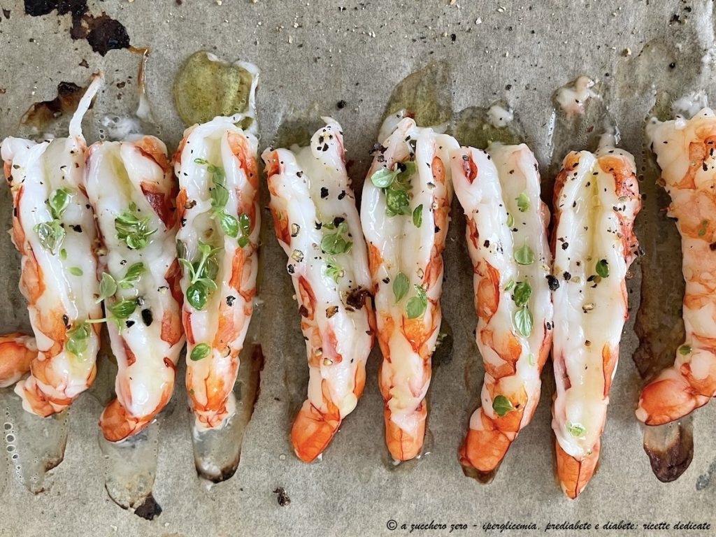 Gamba's uit de oven met citroen
