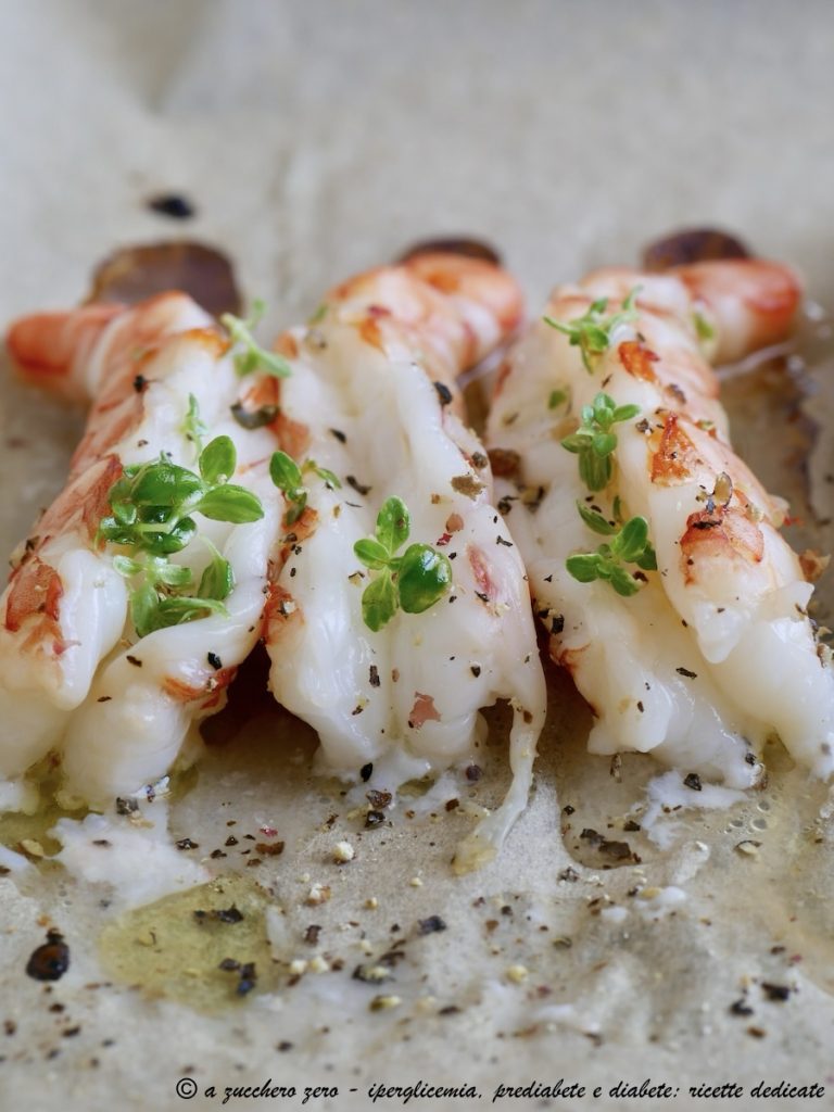 Gamba's uit de oven met citroen