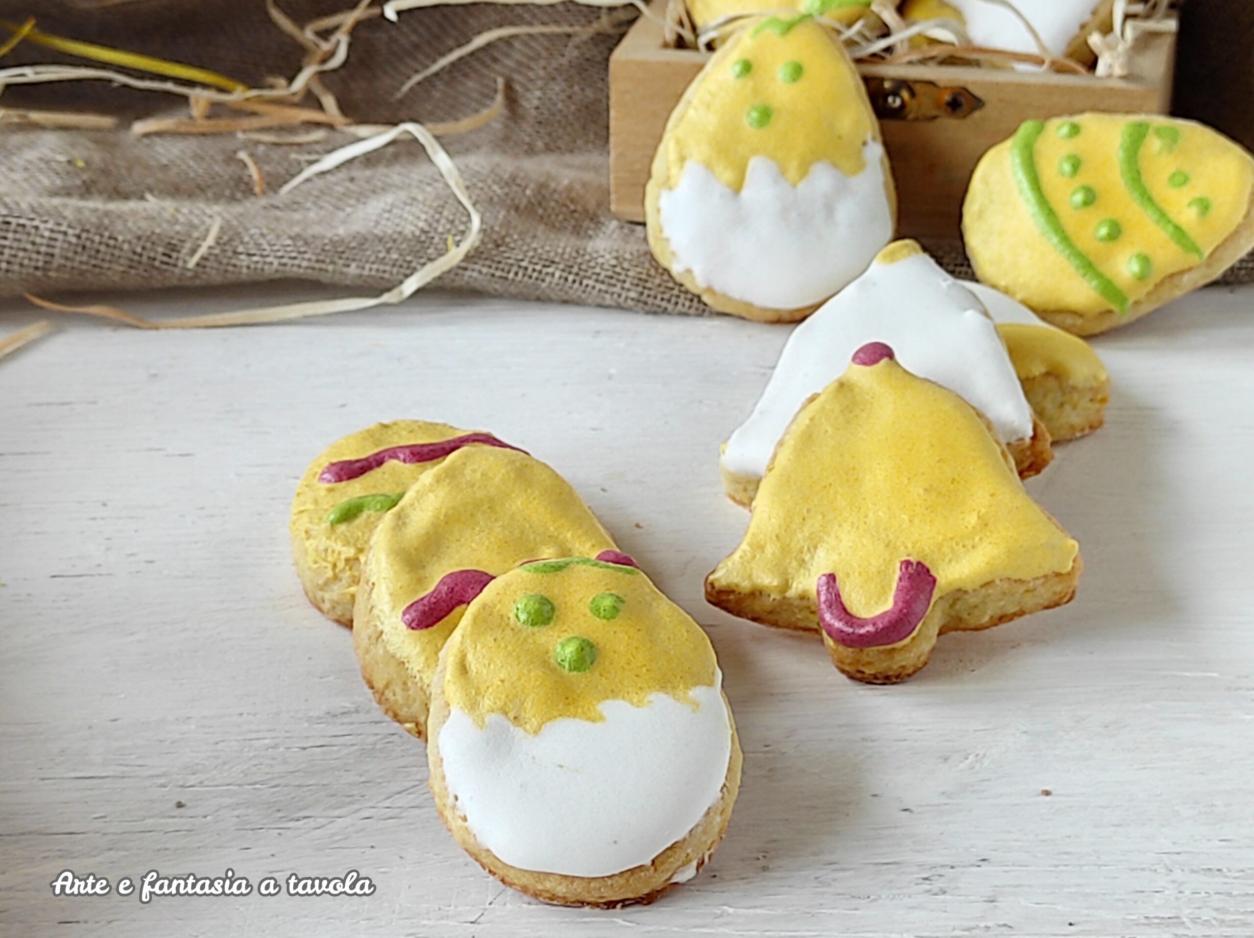 Gedecoreerde paaskoekjes