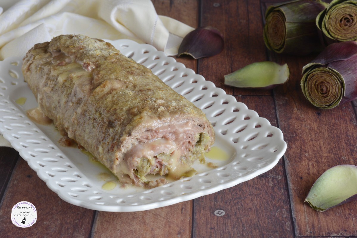 Gehaktbrood met artisjokken