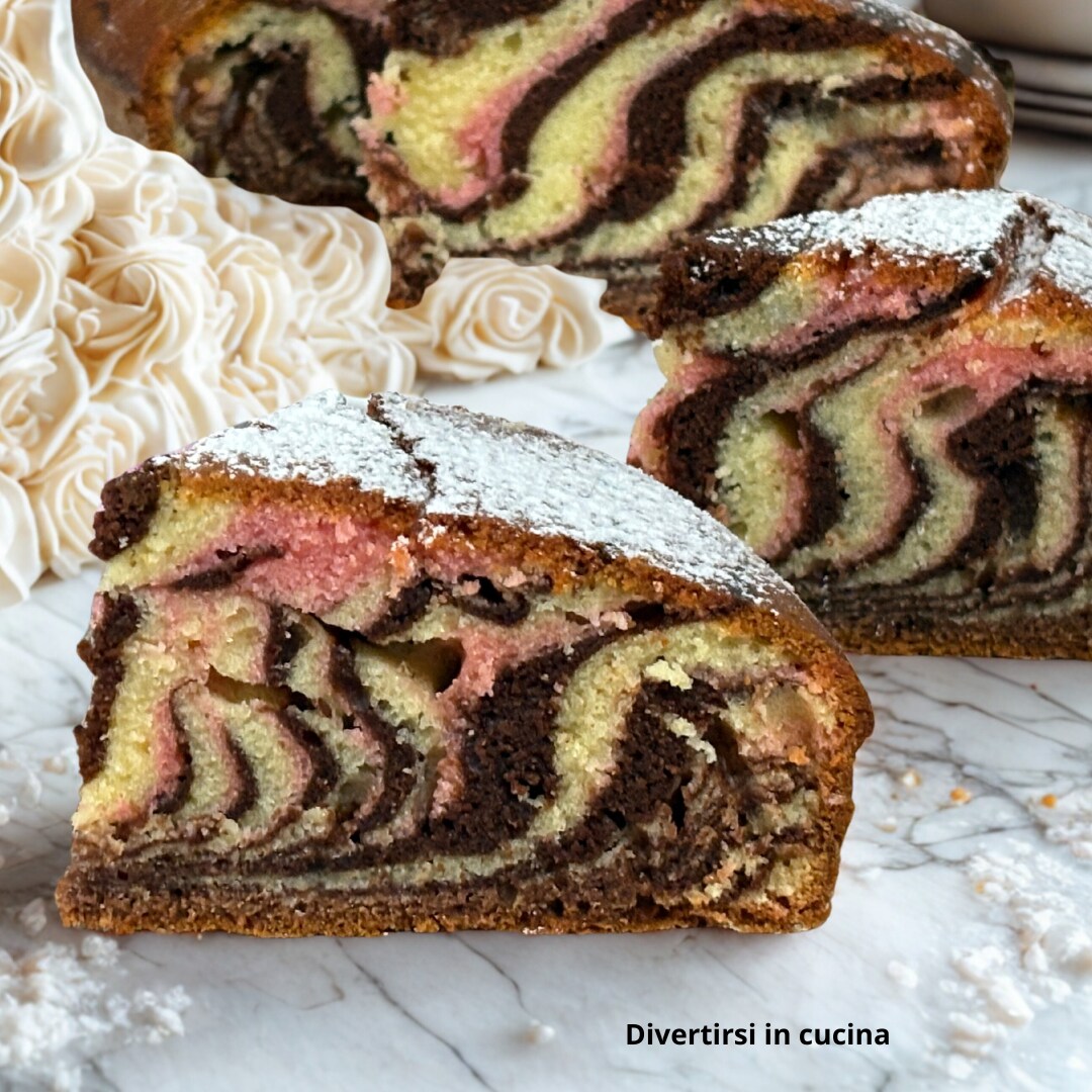 Gekleurde zebracake