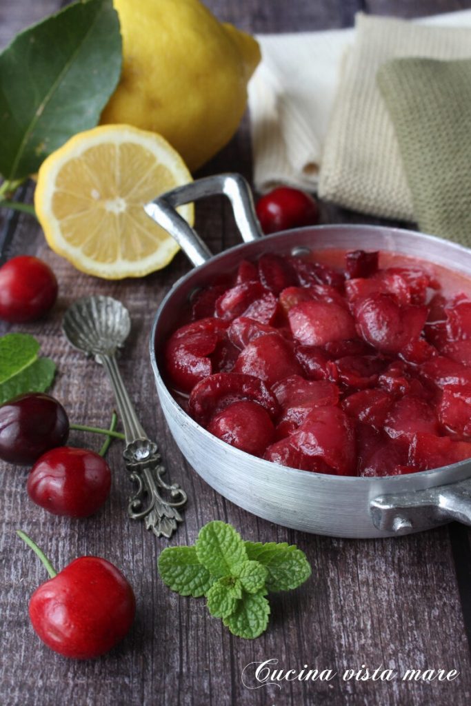 Gekruide kersen Keuken uitzicht op zee