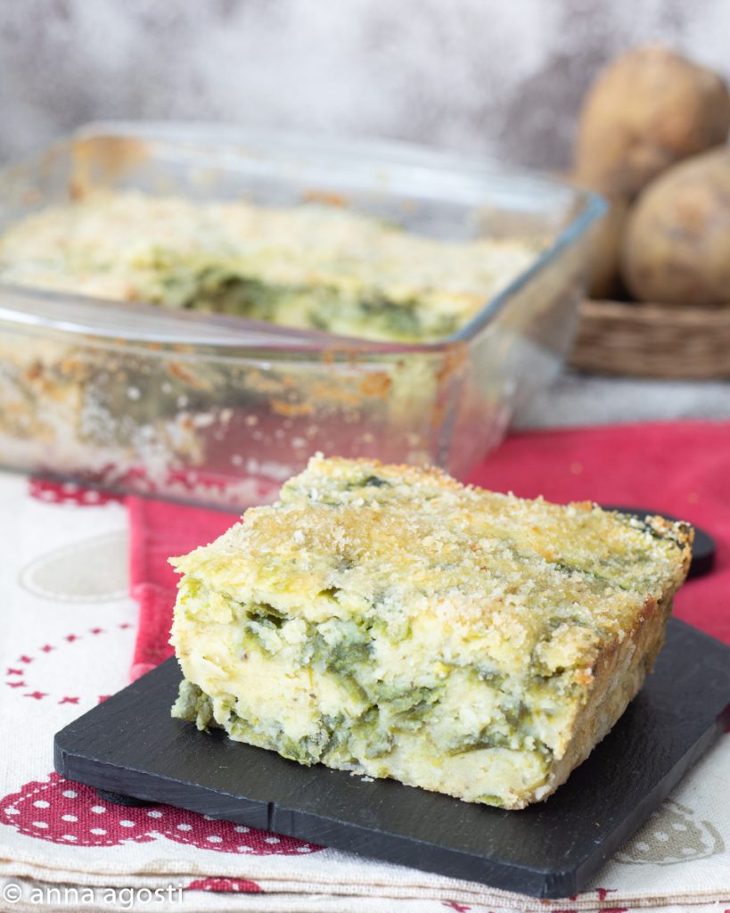 Genuese gehaktbrood met sperziebonen en aardappelen