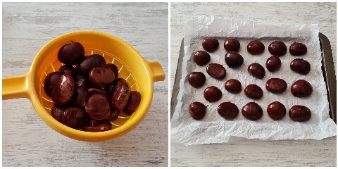 bak kastanjes in de oven