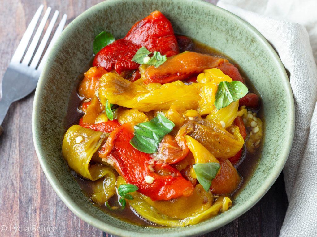 Geroosterde paprika's in de airfryer