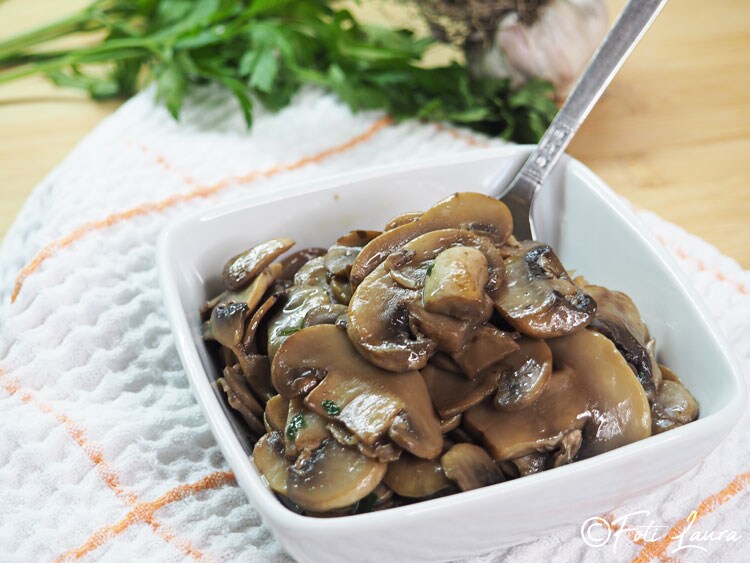 Gesmoorde champignons