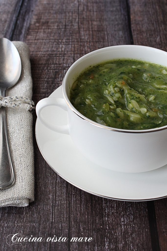 Groentesoep Keuken met zeezicht