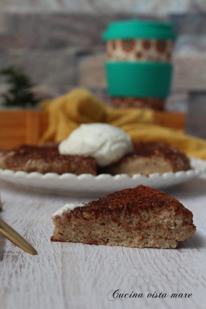 Grote pannenkoek Keuken met uitzicht op zee
