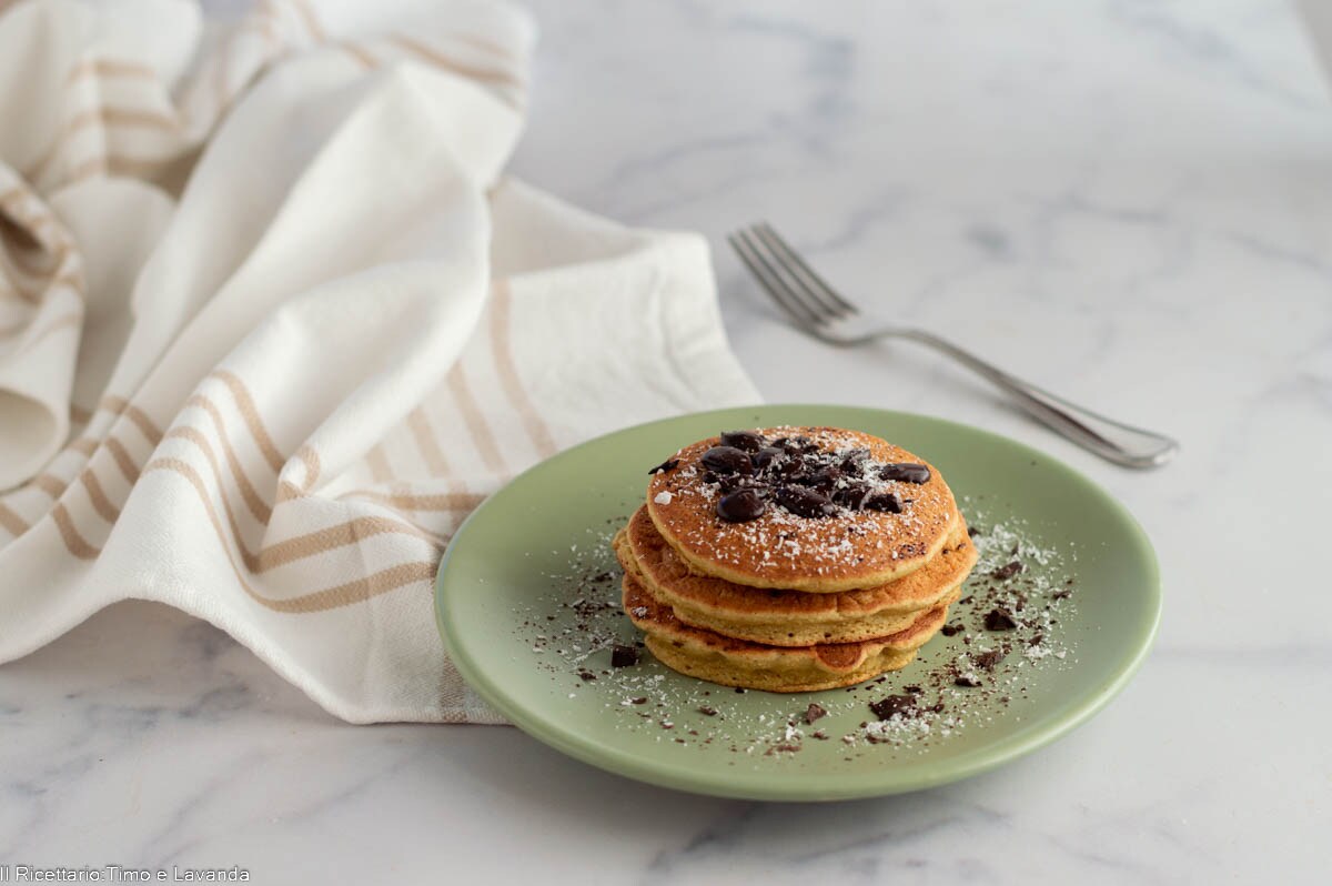 Havermout en kokos pannenkoeken