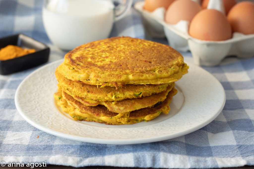 Hartige pannenkoeken met courgette en yoghurt