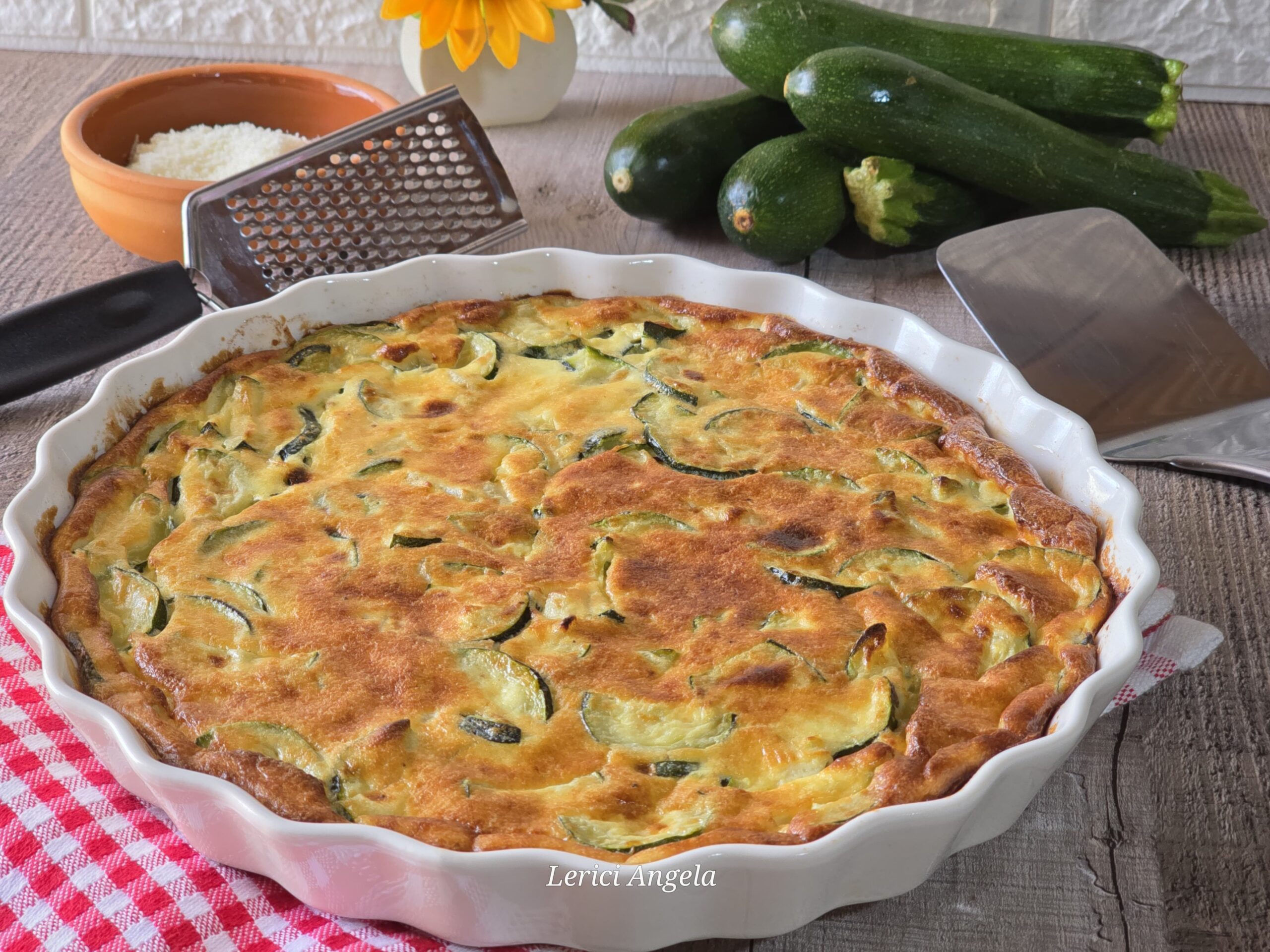Courgette- en ricotta-omelet