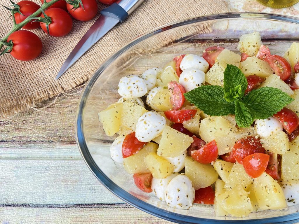 Caprese aardappelsalade