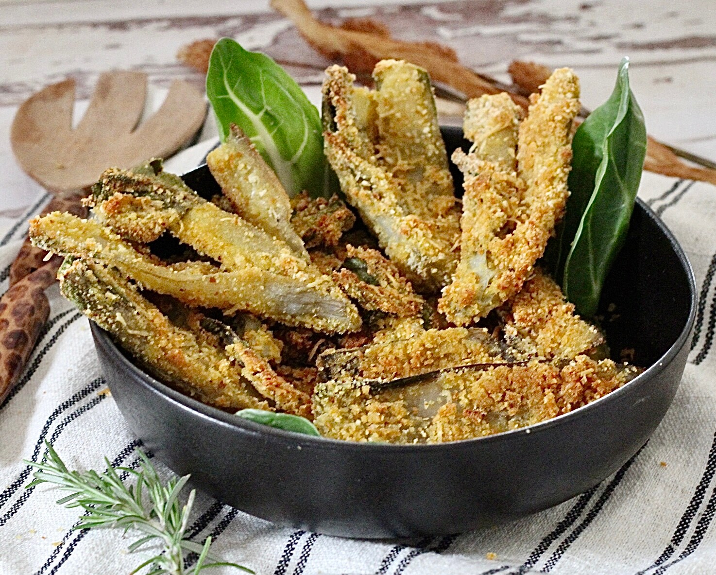 Krokante gegratineerde snijbiet uit de oven