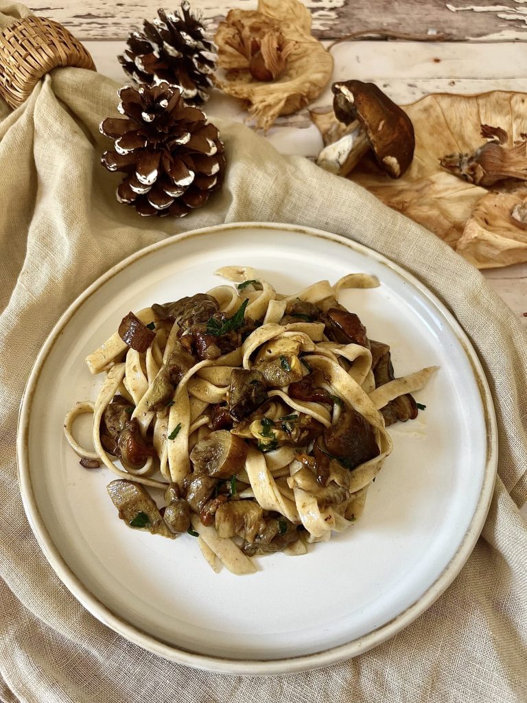 Tagliatelle met porcini-paddenstoelen