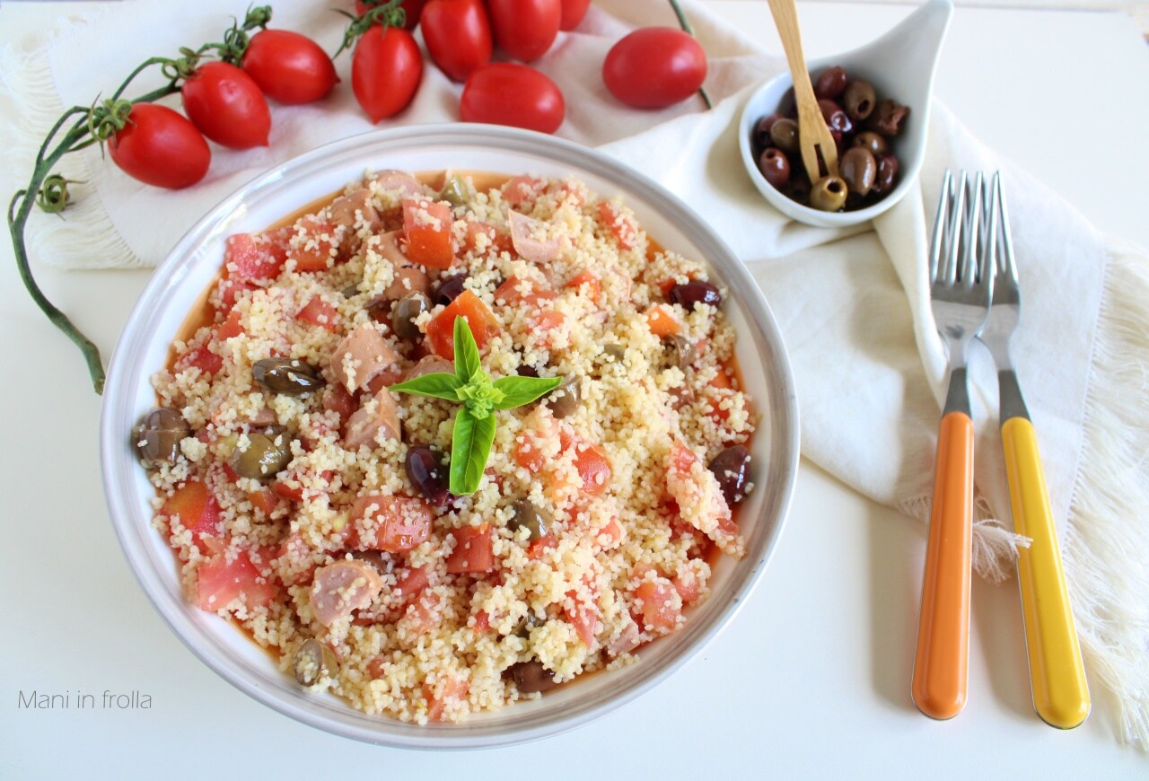 Couscous met Tomaten en Worstjes zomers recept