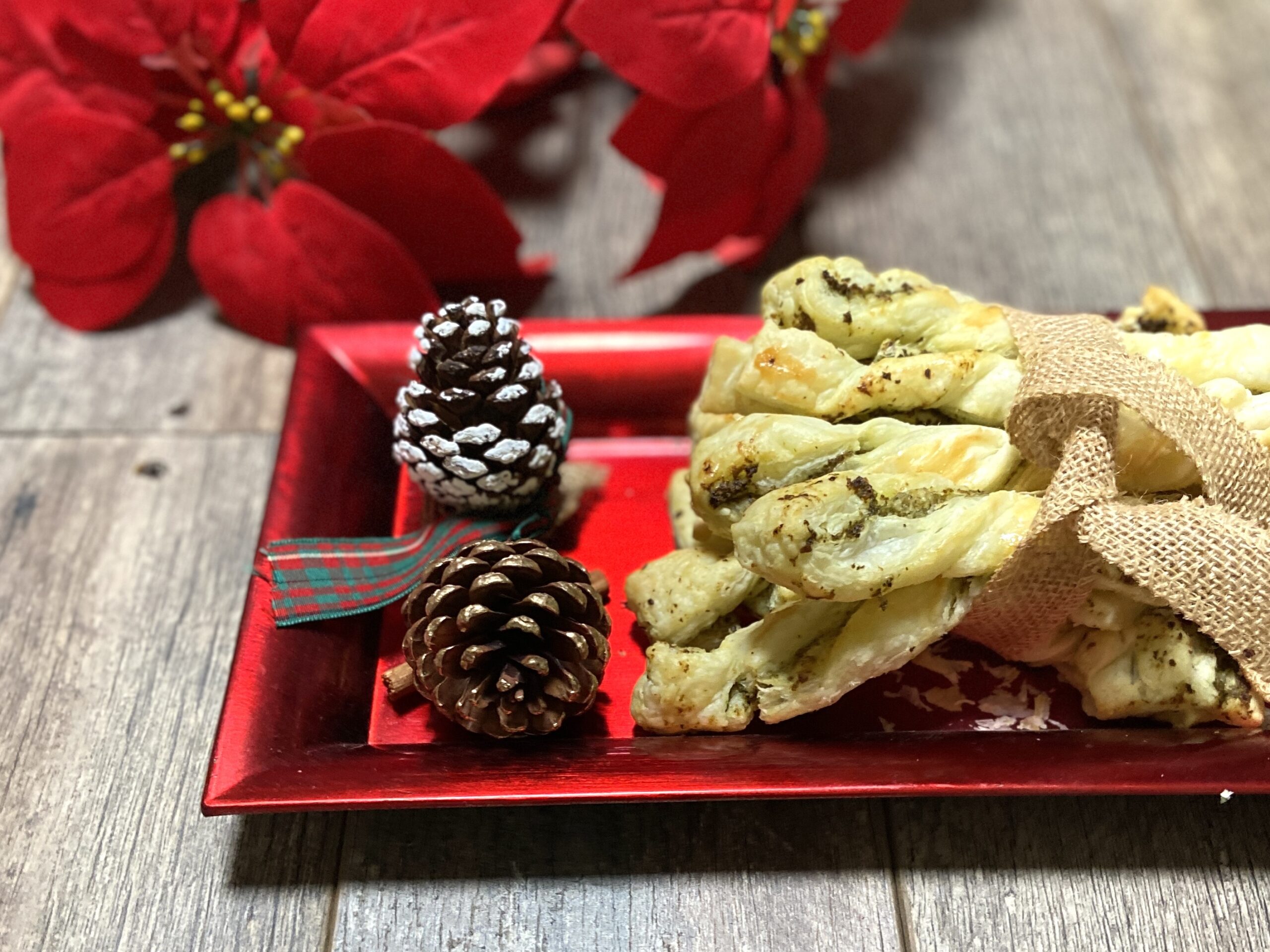 Kerstgrissini met pesto