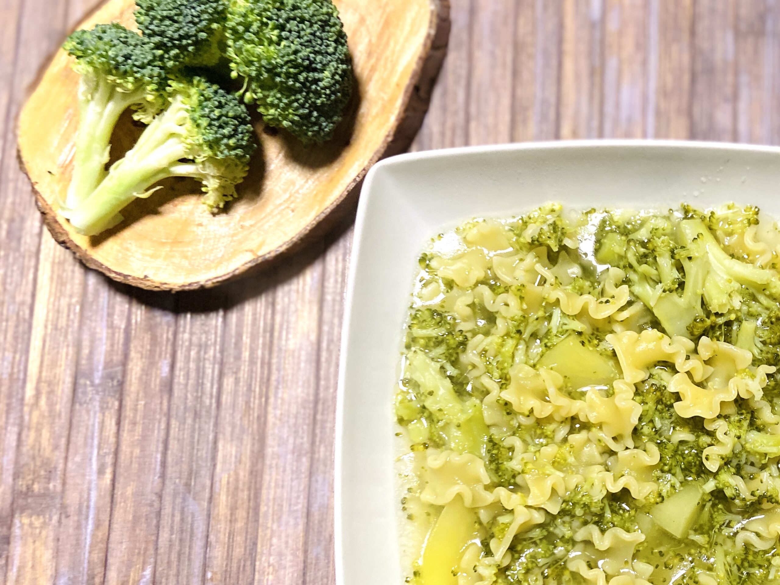 Pasta met broccoli en aardappelen