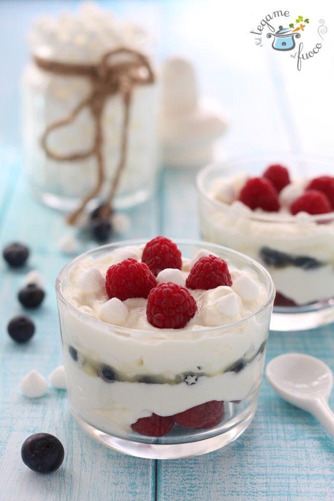 ricottacrème met frambozen zonder te koken