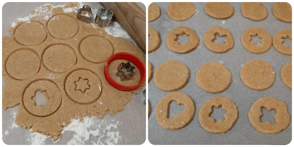 Linzerkoekjes met bosbessenjam