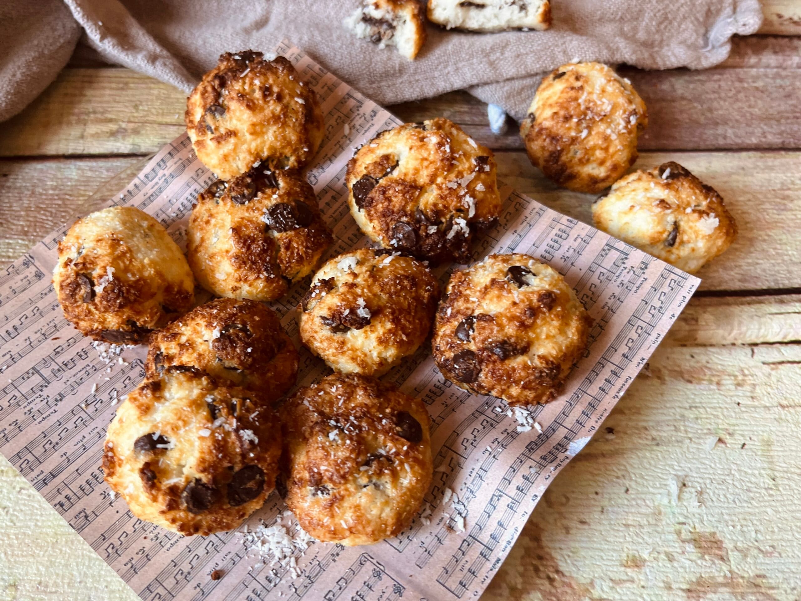 Zachte Kokosnootkoekjes in Airfryer