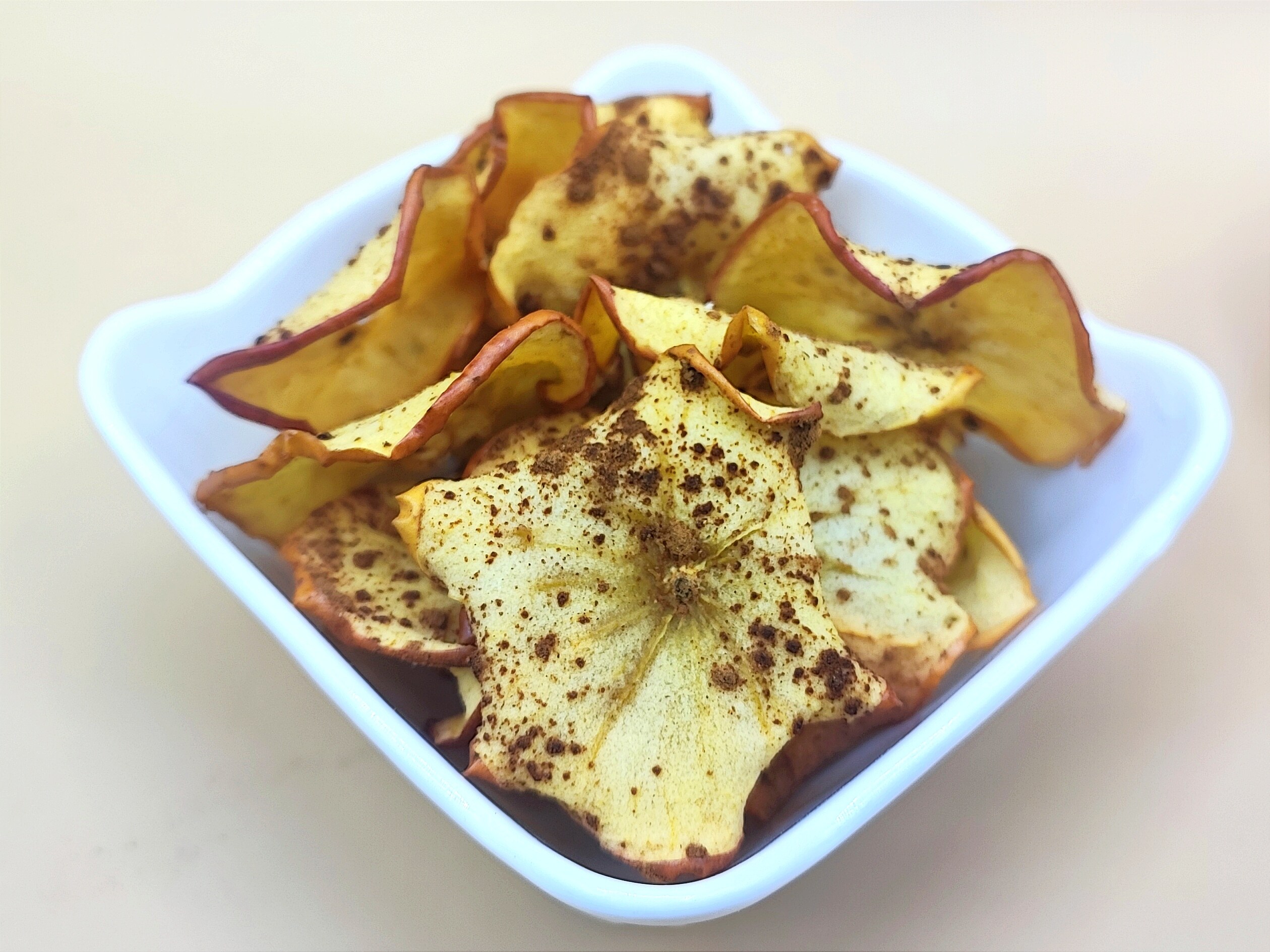 Zoete appelchips