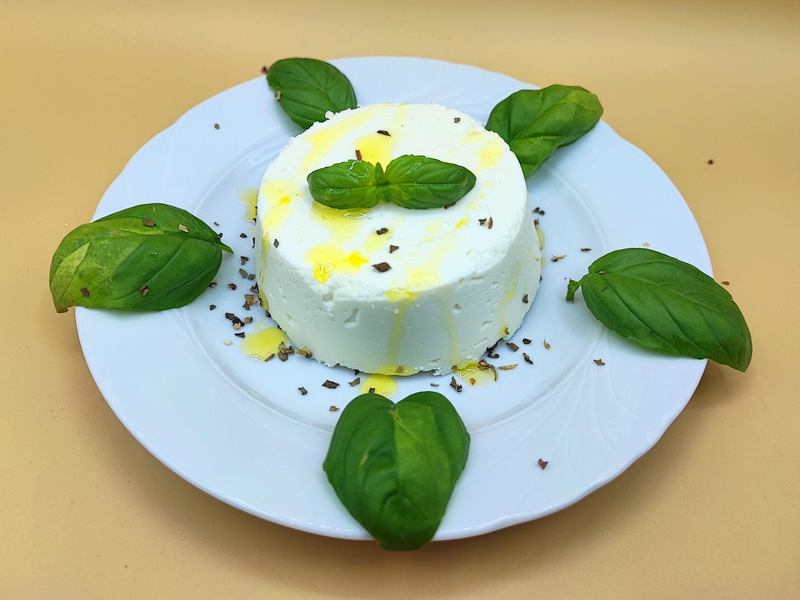 Zelfgemaakte ricotta zonder stremsel
