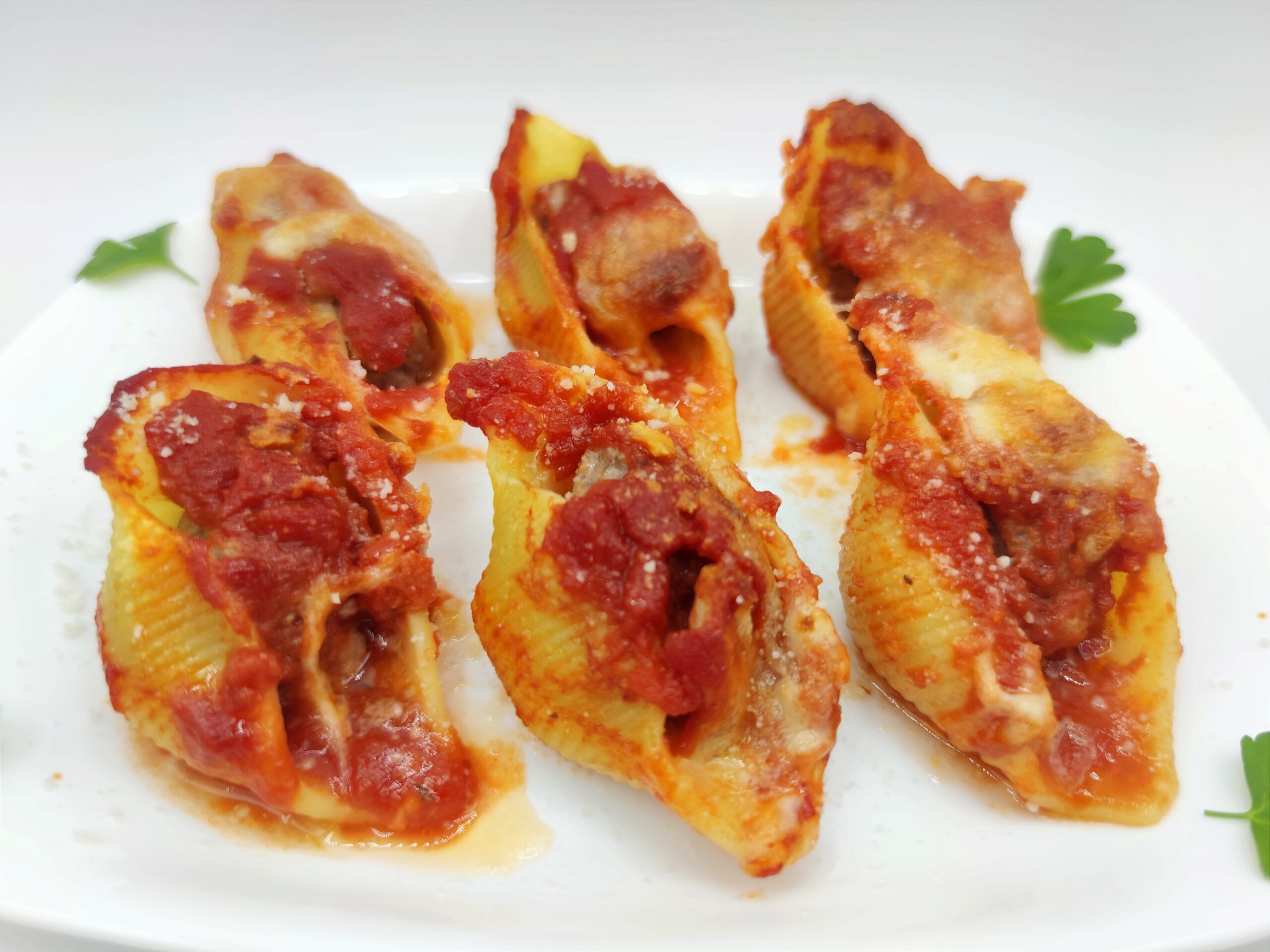 Conchiglioni met gehaktballetjes