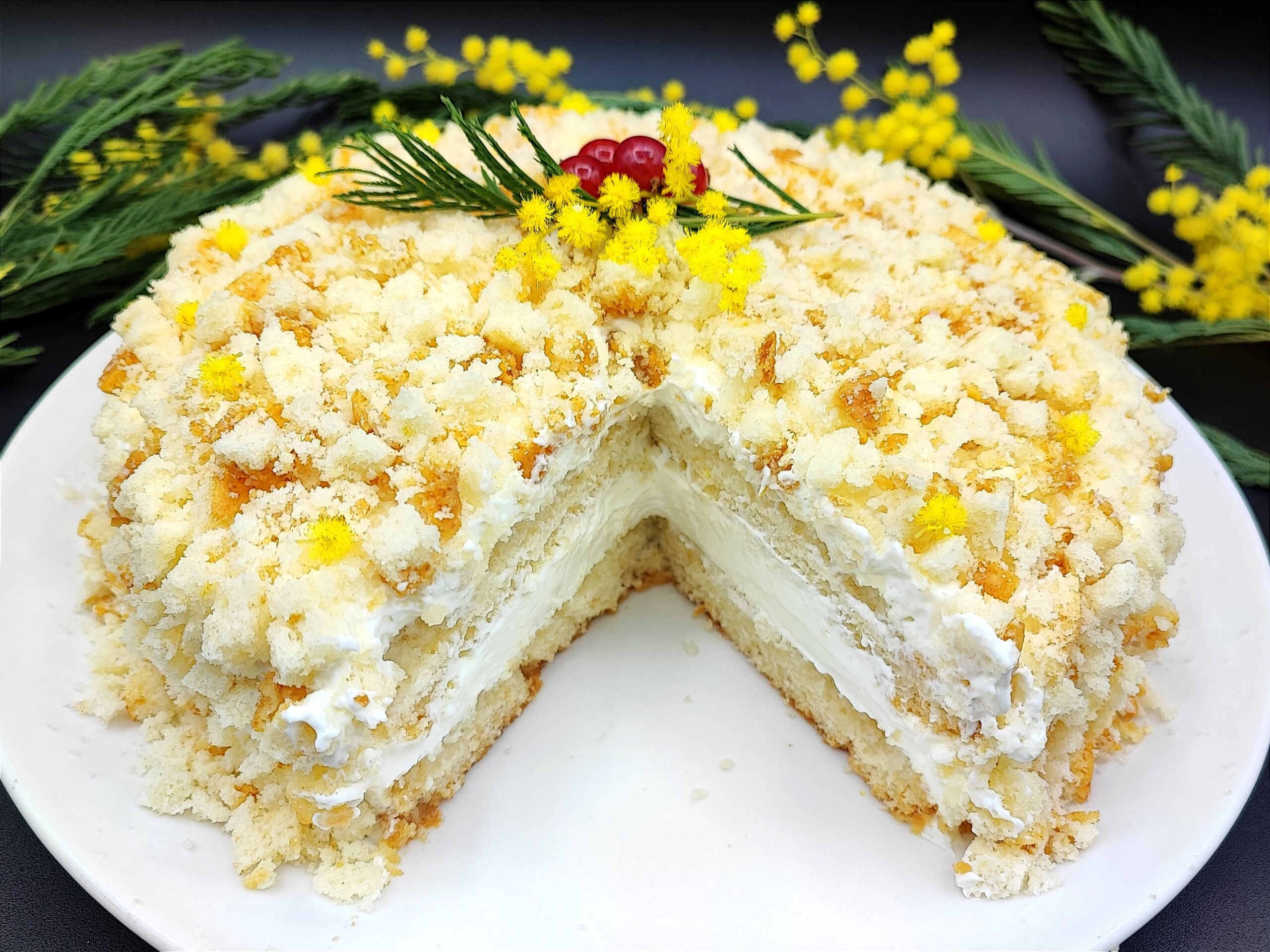 Eivrije mimosa taart