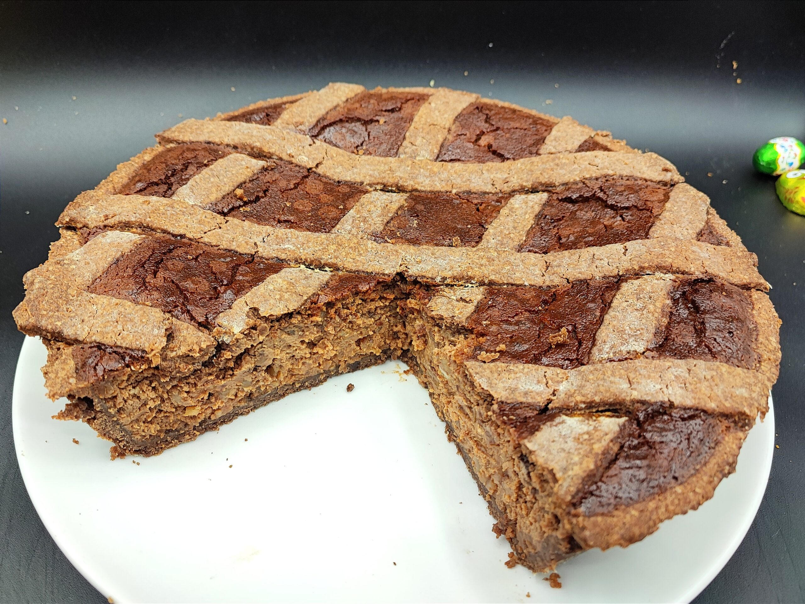 Pastiera met chocolade
