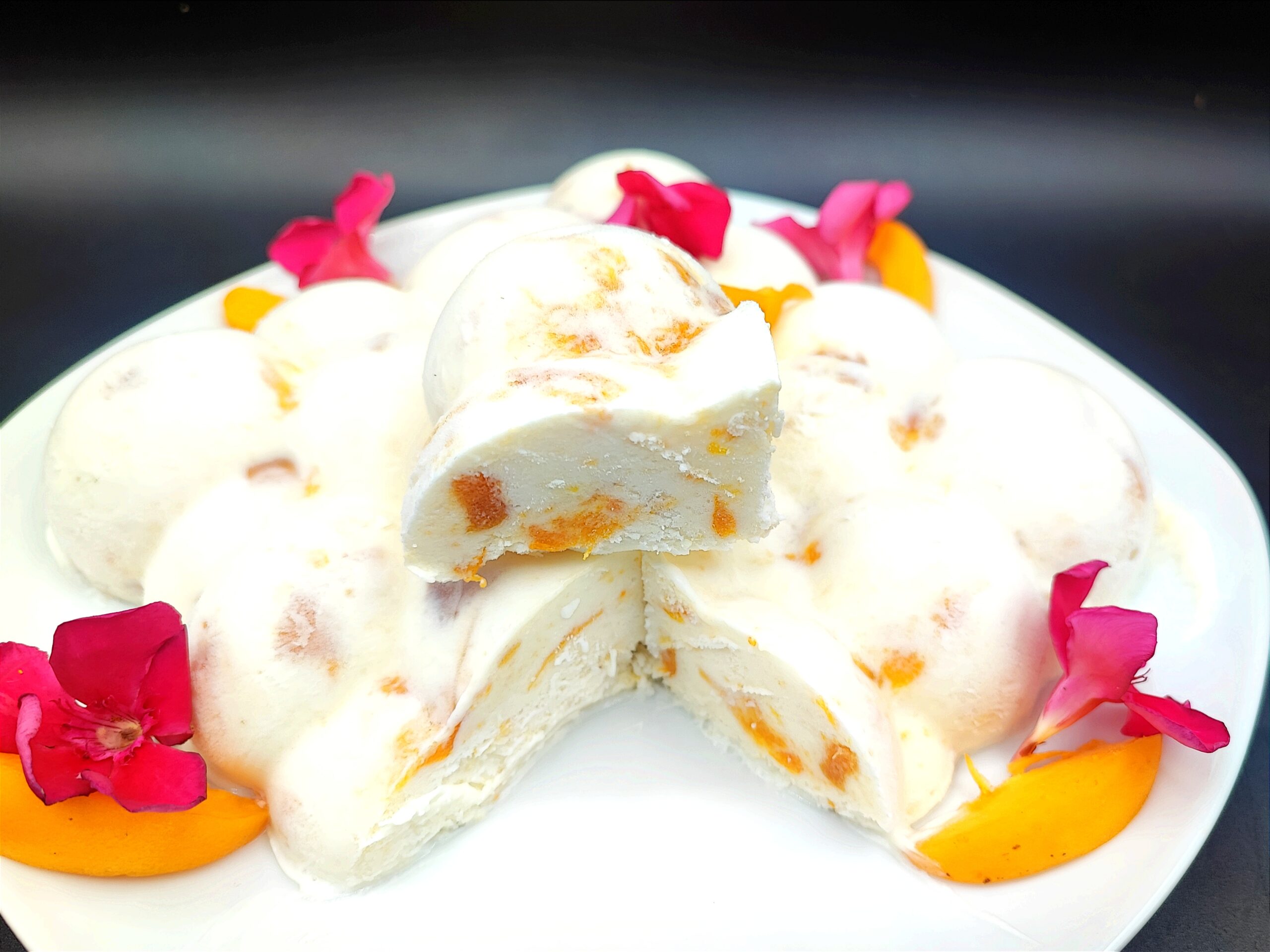 Semifreddo ricotta en abrikozen