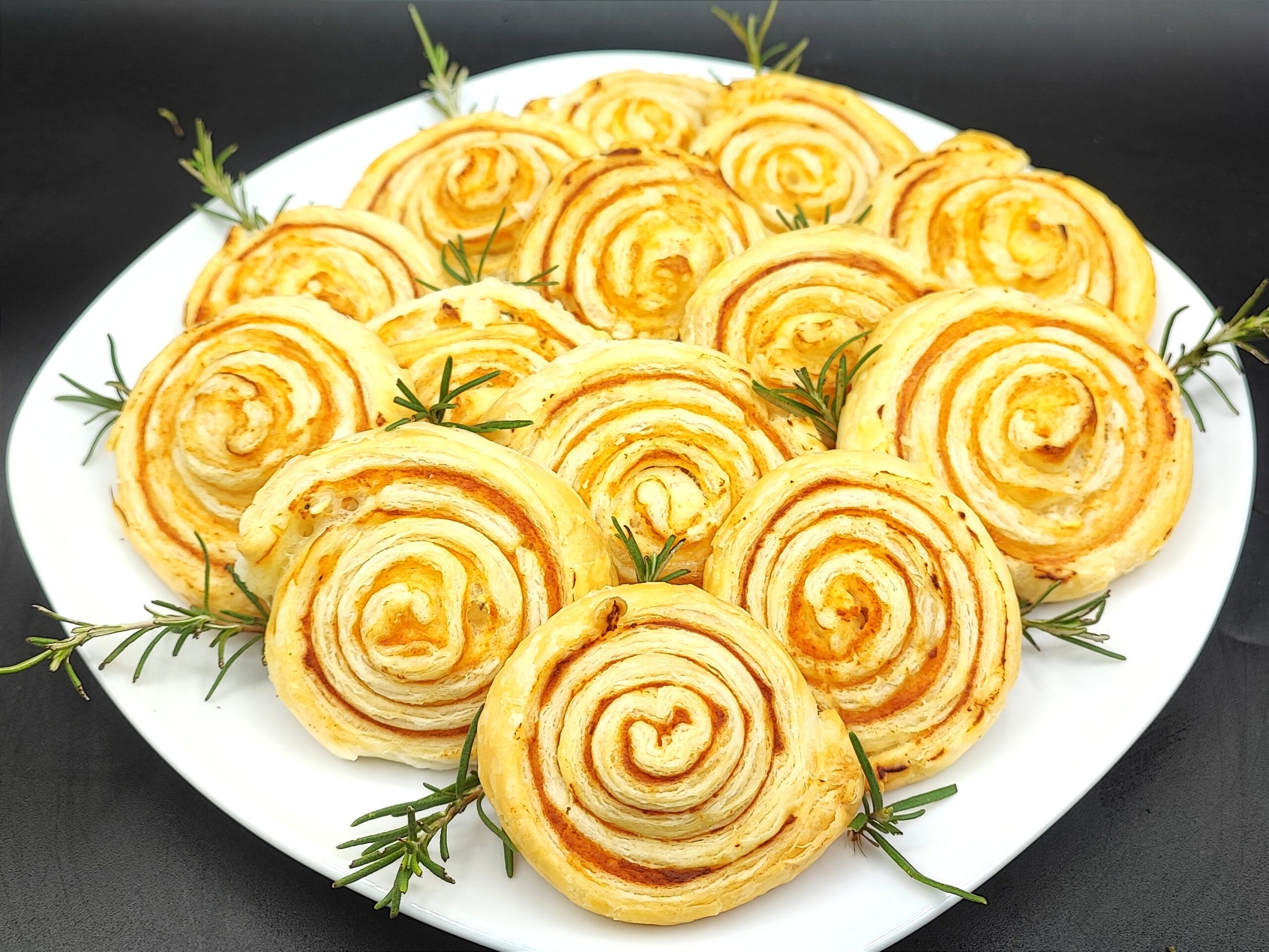 Zalm en garnalen wervelingen