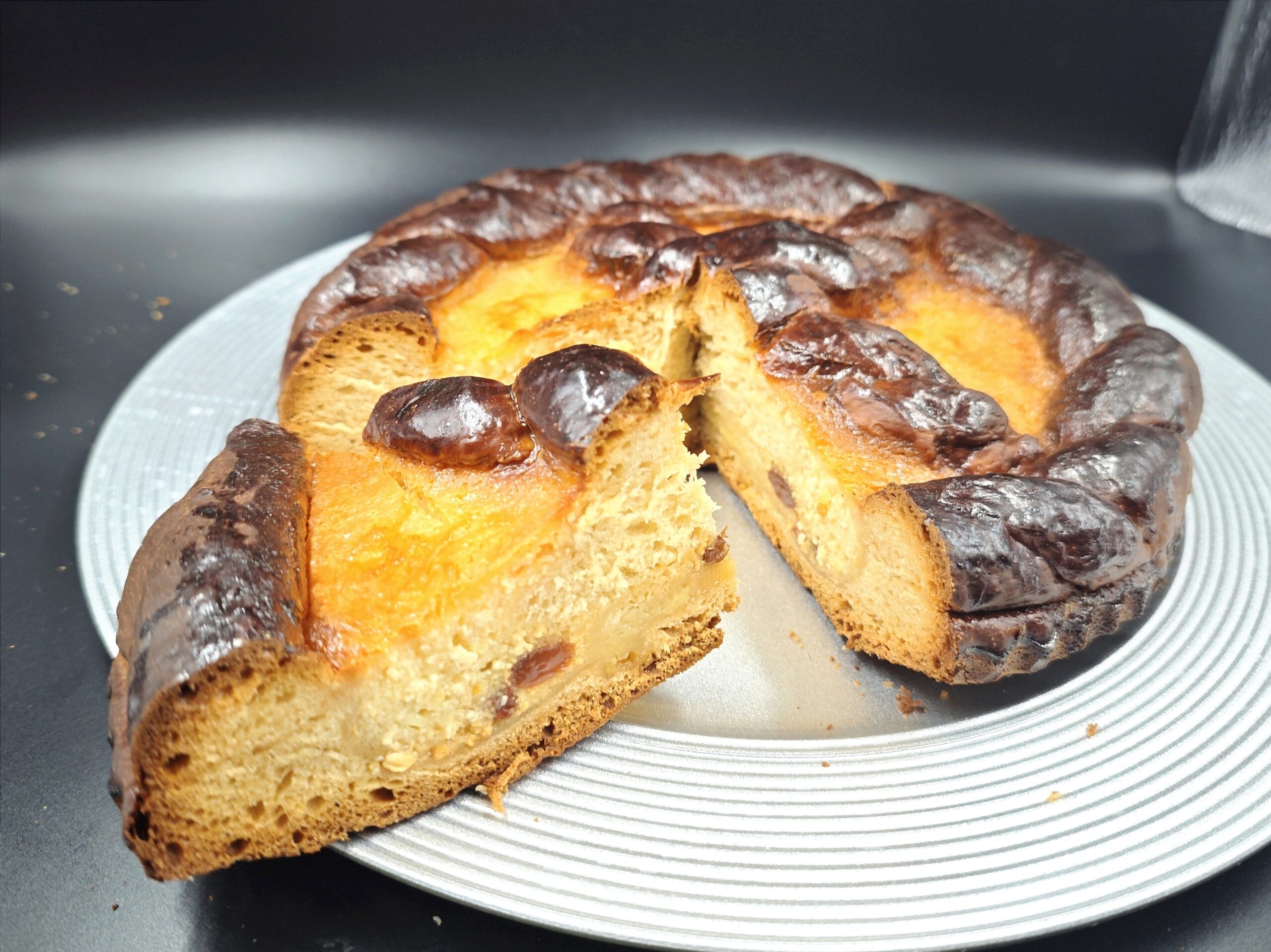 Pasca met ricotta en rozijnen