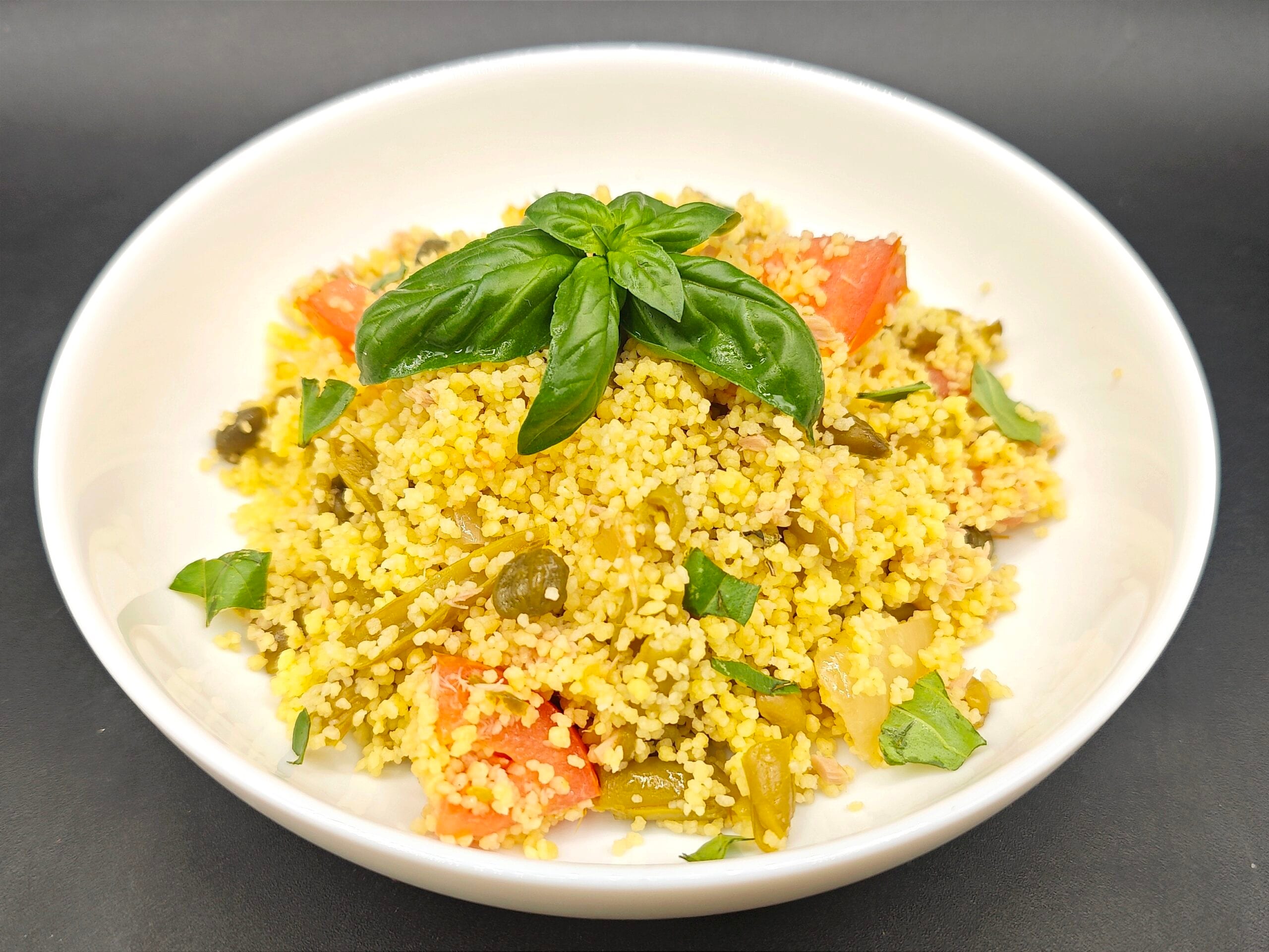Couscous met tonijn en sperziebonen