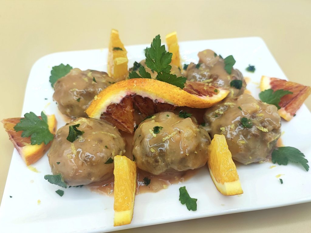 Gehaktballen met citrus zonder eieren
