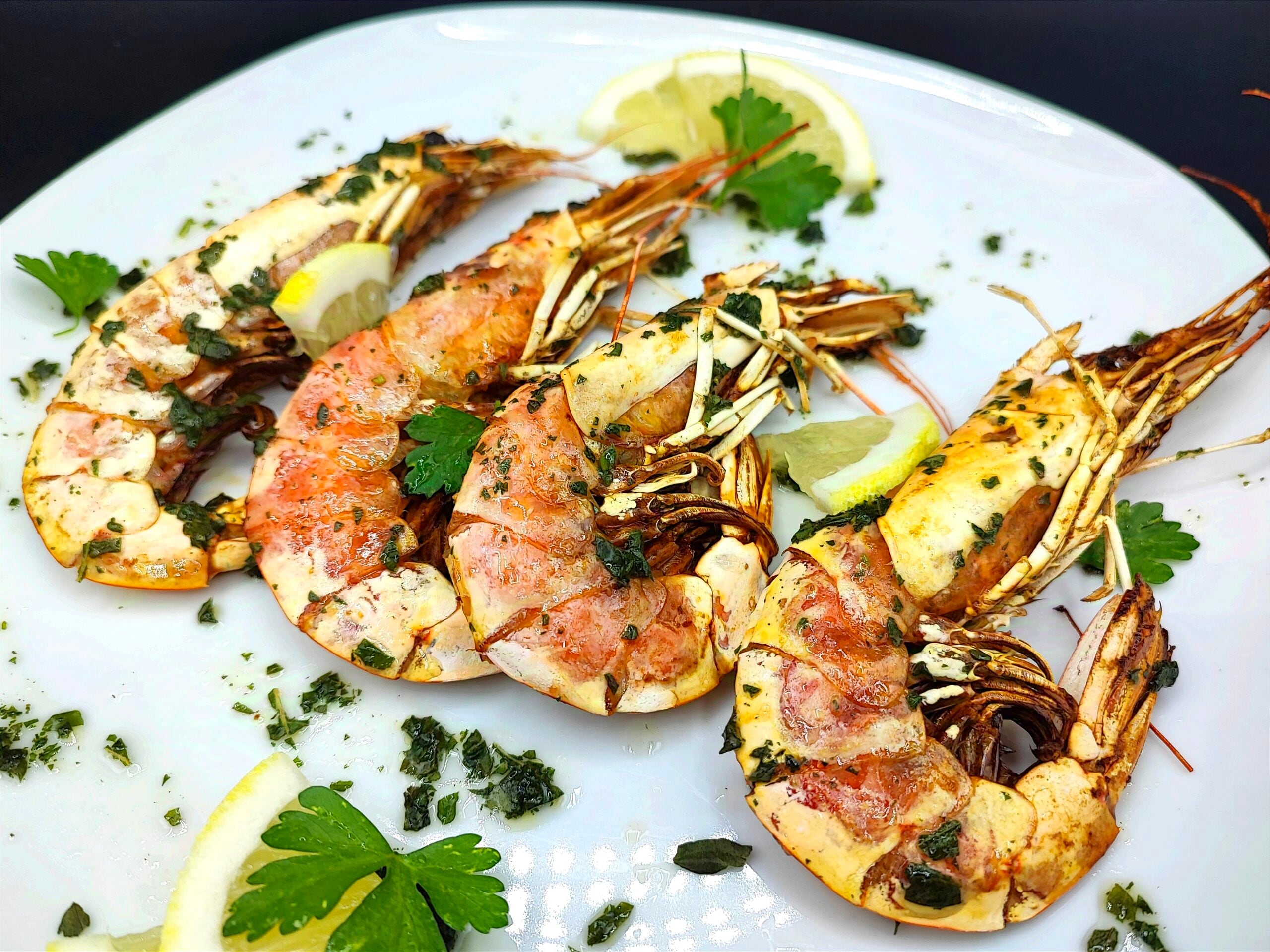 Citroengarnalen in de airfryer