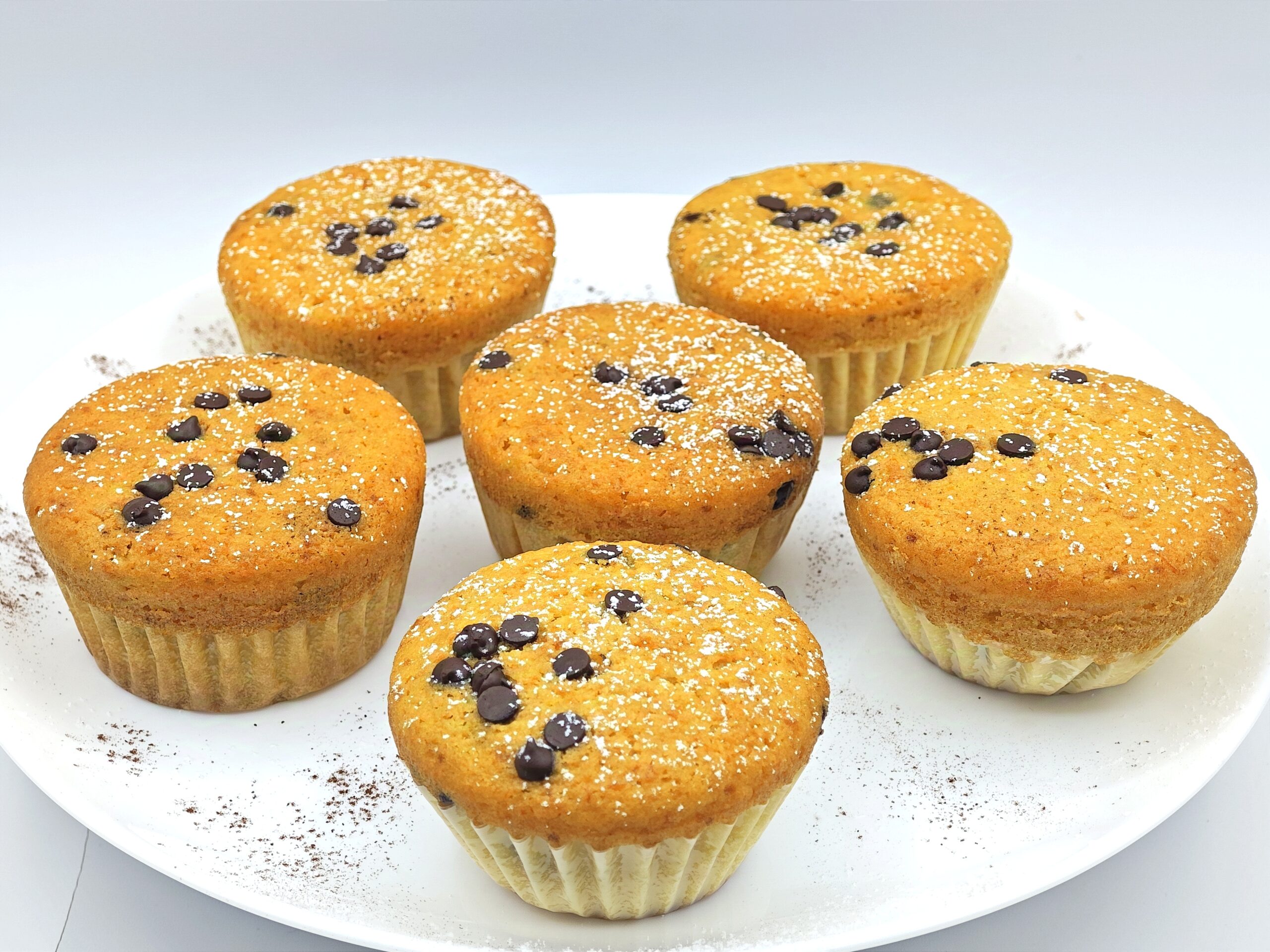 Pompoenmuffins met chocoladestukjes