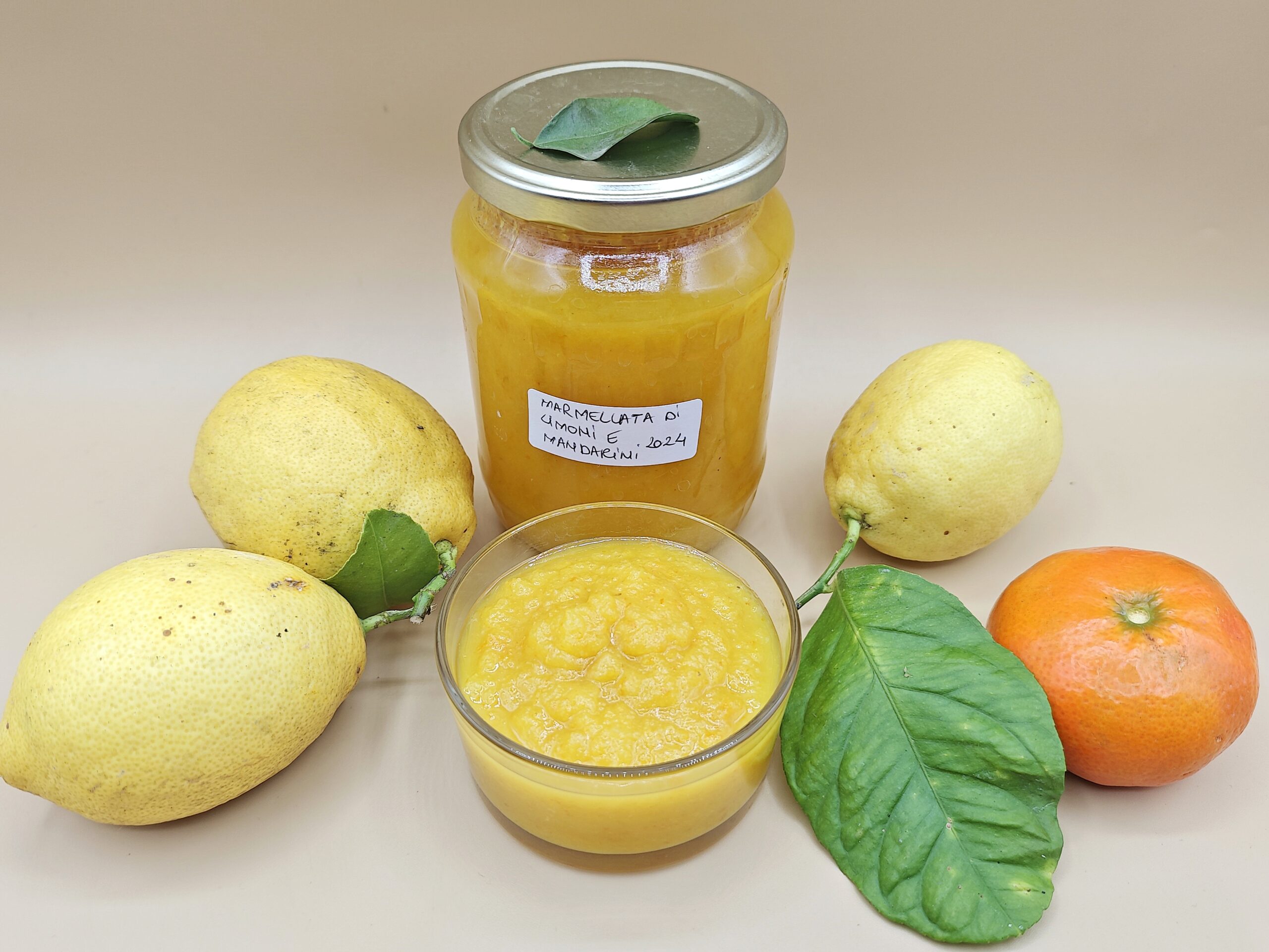 Marmelade van citroenen en mandarijnen