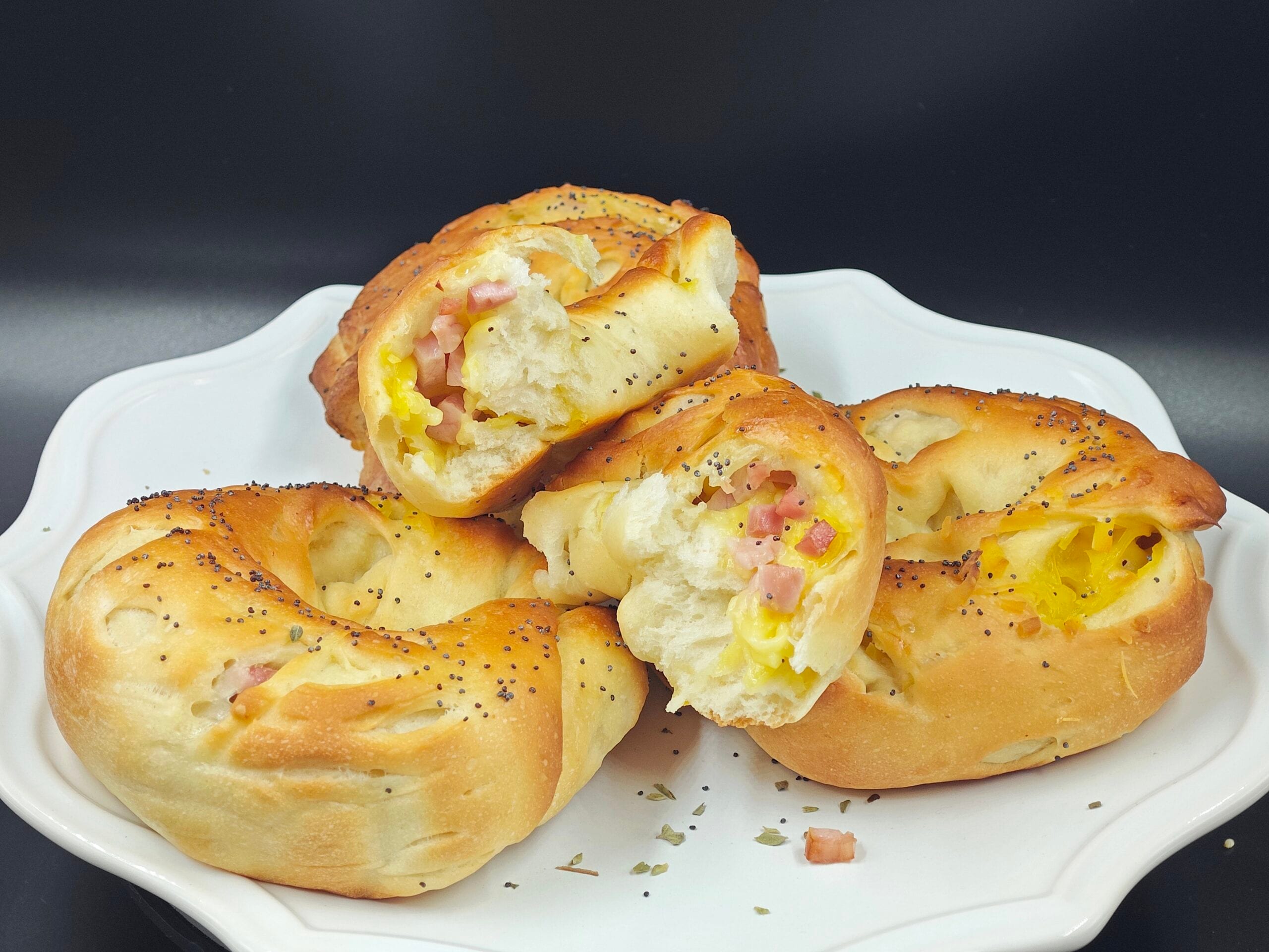 Hartige gevulde donuts