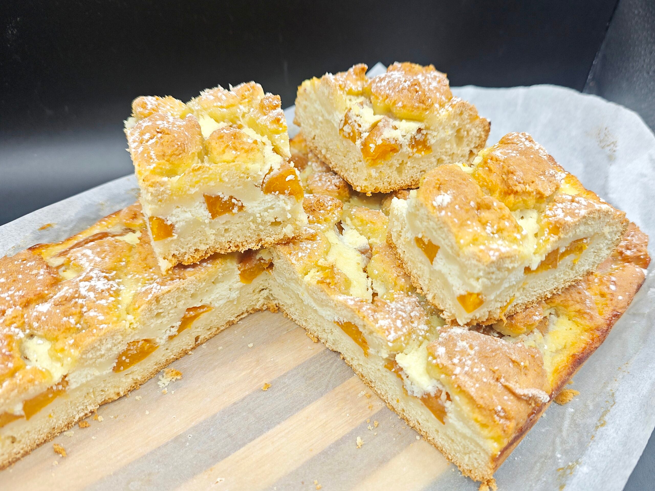 Yoghurttaart met ricotta en abrikozen