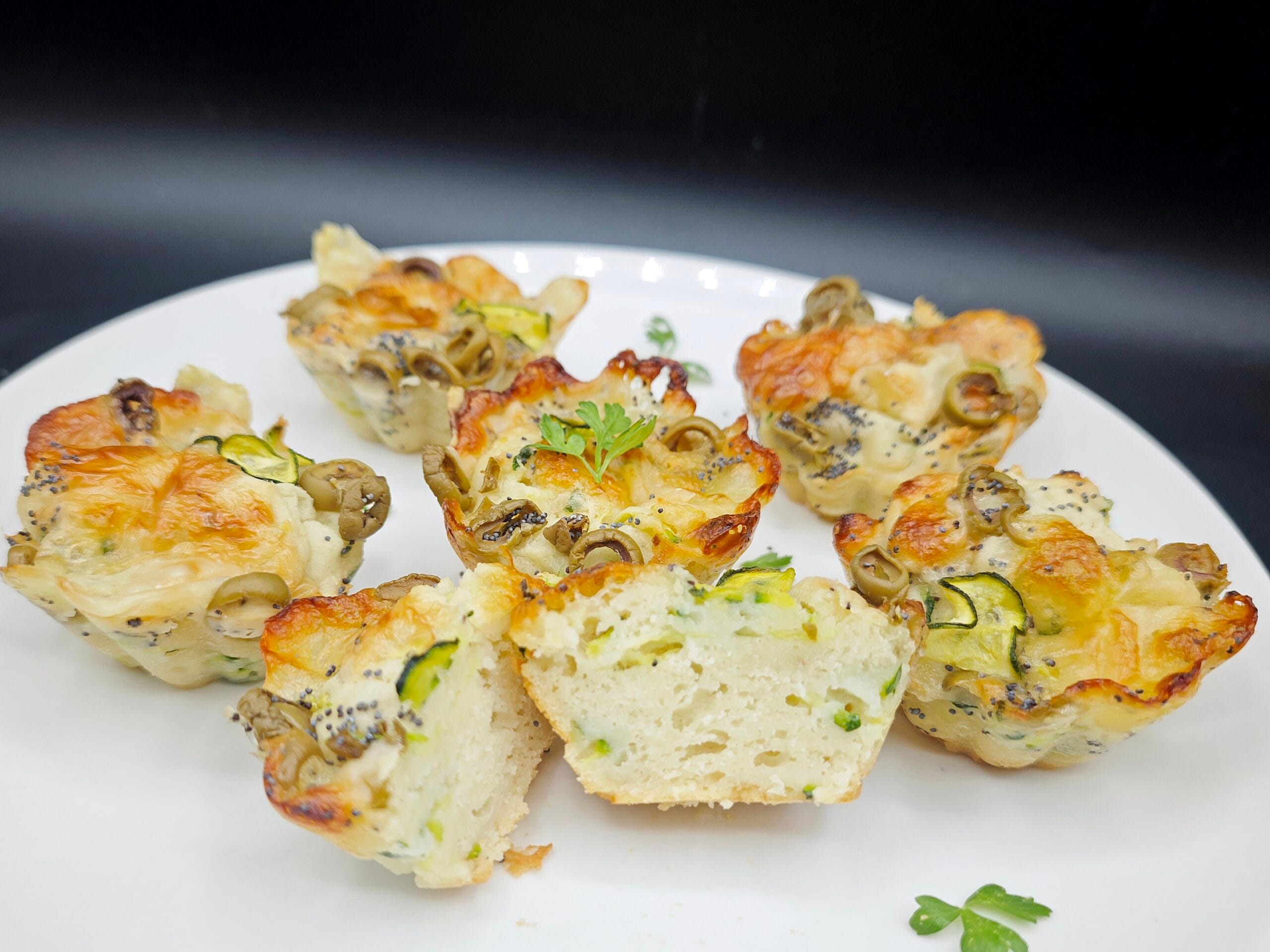 Courgette en ricotta taartjes zonder eieren