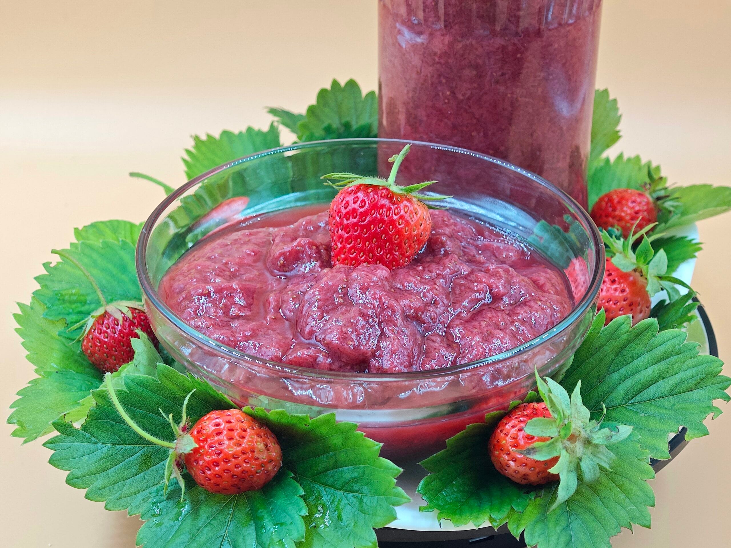 Aardbeienjam zonder suiker